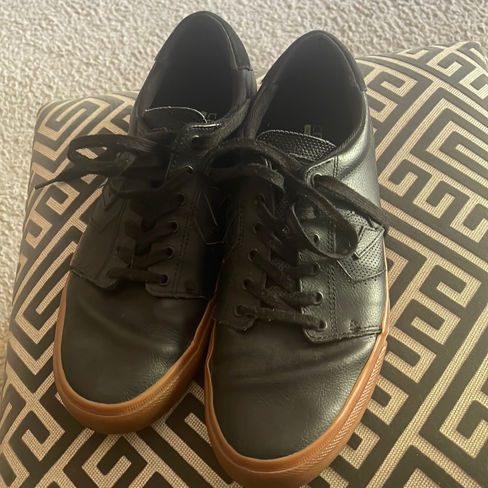 Mens black and gum Converse “Kenny” sneakers with Nike lunarlon size 12